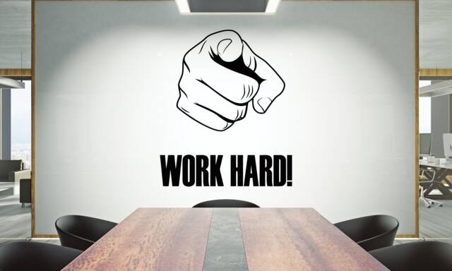 Teamwork Quote Vinyl Wall Decal Inspirational Office Decor 880Re - image 1