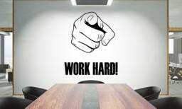 Teamwork Quote Vinyl Wall Decal Inspirational Office Decor 880Re - thumbnail 1