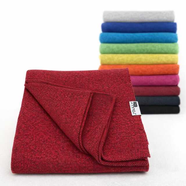 Red Throw Blanket - Cotton Couch Sofa Cover Large Woven 130x210 Recycled Boho Home Decor - image 1