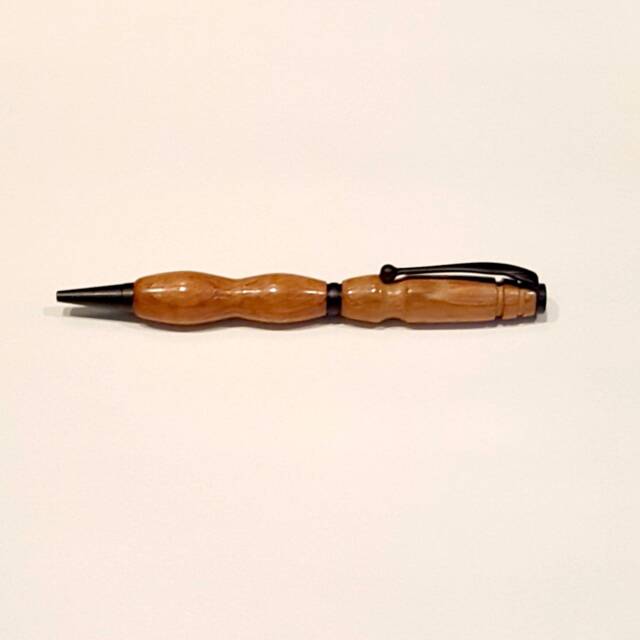 Handmade Wood Slimline Pen - Jatoba With Black Hardware - image 1