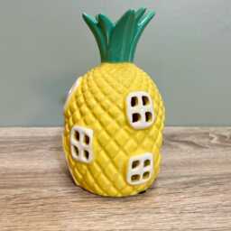 Ceramic Tealight Pineapple House Candle Holder Tropical Quirky Home D??cor - thumbnail 3