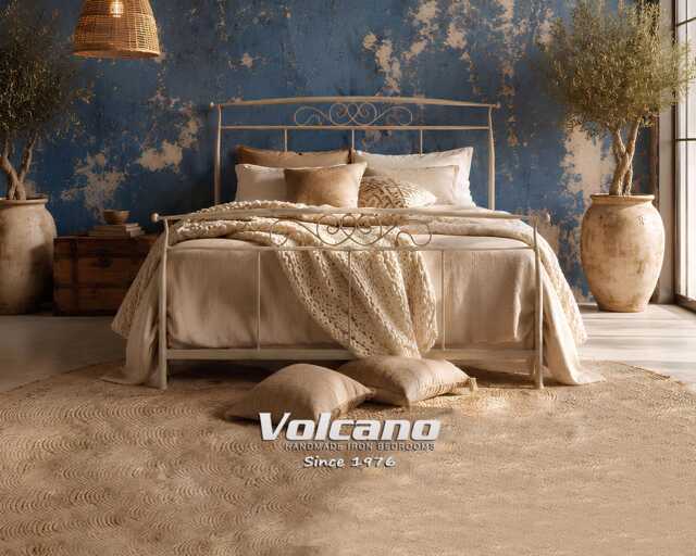 Metal Bed Frame 140x200 160x200 Lia - Handmade Wrought Iron Country Style Lifetime Guarantee - image 1