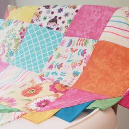 Baby Blanket, Scrappy Quilt - thumbnail 2