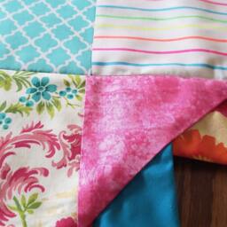 Baby Blanket, Scrappy Quilt - thumbnail 3