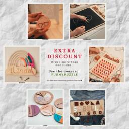 Montessori Calendar Educational Toy, Wooden Kid Calendar, Gift Toys For Kids, Sensory Perpetual 1st Birthday - thumbnail 4