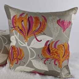 Lonicera Villa Nova Carmine Beige Orange Designer Fabric Handmade Cushion Cover Country Home Throw For Couch Sofa Statement - thumbnail 3