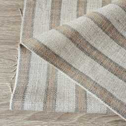 1725. Colthurst Brown/Grey Stripe Linen Blend Cushion Cover, Various Sizes - thumbnail 3