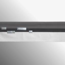 Modern Geometric Valance, Kitchen Grey White Black Silver Cotton Rod Pocket Curtain, Custom Color Block Valence For Window Topper - thumbnail 3
