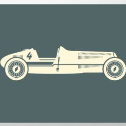 Retro Race Car - Automotive Decor, Transportation Race Car Birthday - thumbnail 2