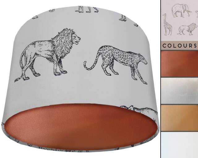Savannah Animal Lampshade UK Handmade African Light Shade - image 1