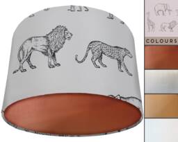 Savannah Animal Lampshade UK Handmade African Light Shade - thumbnail 1