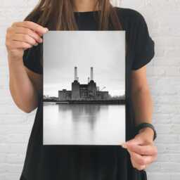 Black & White Set Of 6 Unframed London City Poster Prints For Home Wall Art Decor Modern Monochrome Big Ben Battersea Tower Bridge - thumbnail 2