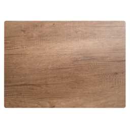 Wooden Texture Office Chair Floor Protector, Brown Desk Mat, Vinyl Gaming Mat - thumbnail 2