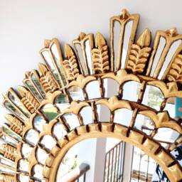 "Peruvian Mirrors ""Royalty 78 cm Gold" - thumbnail 2