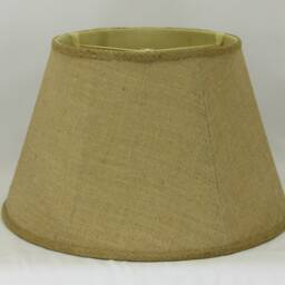 Lamp Shade, 16 Inch, Washer, Boulette, Natural Burlap - thumbnail 2