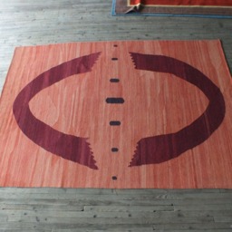 Turkish Rug, Kilim Rug, Large Kilim Rug, Rug 6x9 Approx., Claret Red Rug, Flatweave Area Rug, Turkish Rugs, Kilim Rugs, Turkish Rug - thumbnail 3