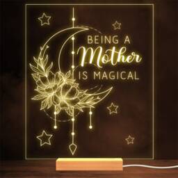 Magical Mother Moon Dream Catcher Mother's Day Personalised Gift Night Light - thumbnail 1