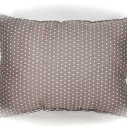 Cute Name Pillow in Taupe & Grey With Dots Crowns & Asterisks - thumbnail 4