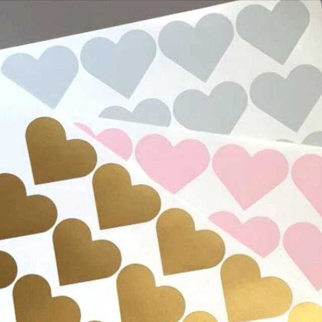 Vinyl Heart Wall Door Window Stickers, Removable Hearts Decals, Nursery Decor, Bedroom Girls Cute Kids Playroom Decoration - image 1