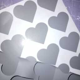 Vinyl Heart Wall Door Window Stickers, Removable Hearts Decals, Nursery Decor, Bedroom Girls Cute Kids Playroom Decoration - thumbnail 3