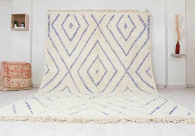 White Moroccan Rug - Tufted Beni Ourain - image 1