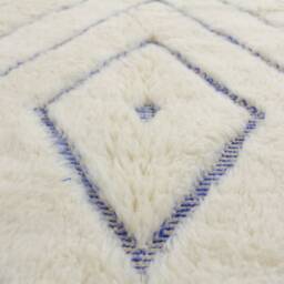 White Moroccan Rug - Tufted Beni Ourain - thumbnail 2