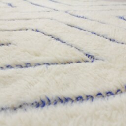 White Moroccan Rug - Tufted Beni Ourain - thumbnail 4