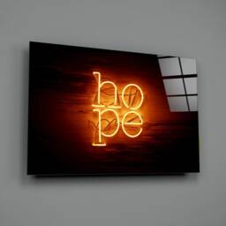Hope - Motivational Inspirational Typography Tempered Glass Wall Art For Modern Home & Office D??cor - thumbnail 2