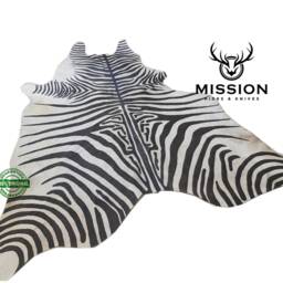 Cowhide Rug Zebra Black White Unique Peau De Zebre Piel Vaca Impresa Cebra - thumbnail 2