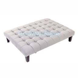 Large Rectangular Footstool/Coffee Table Pouffe - thumbnail 2