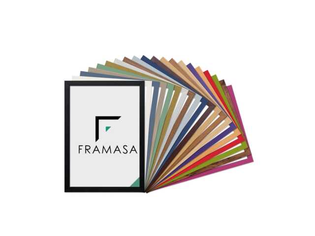 Custom Size Handmade Photo Frame - Black, White Or No Mount Wood Effect Picture & Poster Display Home Decor Gift Frames - image 1