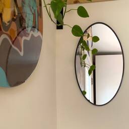 Oval Mirror Handmade Wall Miroir Round Oblong Circle - thumbnail 3