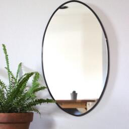 Oval Mirror Handmade Wall Miroir Round Oblong Circle - thumbnail 2