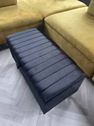 Handmade Luxurious Plush Velvet Ottoman Footstool Storage Box Bench Perfectly Designed For Bedroom
