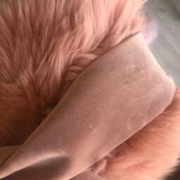 Dusky Pink Sheepskin Rug, Genuine Australian Sheepskin, Fluffy Throw - thumbnail 4