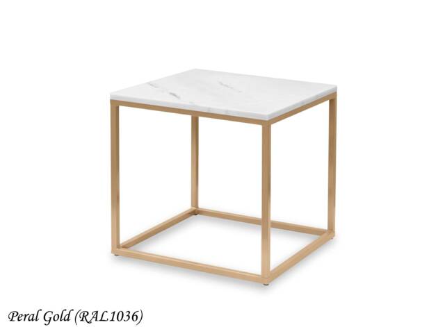 Coffee Table Qube Bianco Made To Order, Marble, Hand-Made, Marble Top, For The Living Room, With Top - Fashion-Home - image 1