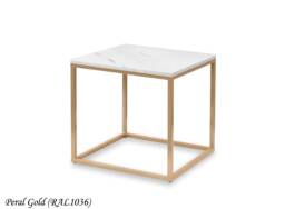Coffee Table Qube Bianco Made To Order, Marble, Hand-Made, Marble Top, For The Living Room, With Top - Fashion-Home - thumbnail 1