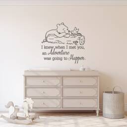 Adventure Quote Baby Wall Decal - Winnie The Pooh Nursery Decor P30 - thumbnail 1