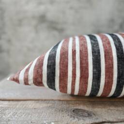 Washed Linen Pillowcase in Different Thin & Thick Stripes/Farmhouse Pillow Cover/Decorative Sham Stripes - thumbnail 2