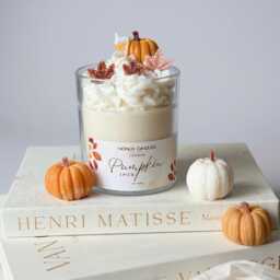 Pumpkin Spice Latte Scented Candle, Large Fall Candle Gift , Autumn Gift, Whipped Candle, Food Candle, Gourmet, Autumn Table Centrepiece