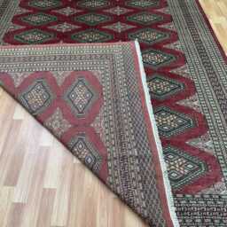 8x11 Pink Color Bokhara Rug - 2.50x3.00 Kids Room Luxury Area Turkish Fine Quality Afghan - thumbnail 4
