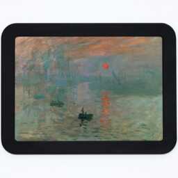Impression, Sunrise Claude Monet River Boats Skyline Landscape Impressionism Classic Painting Wooden Framed Art Print - thumbnail 3