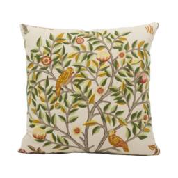 William Morris - Kelmscott Embroidery Russet/Artichoke Classic English Luxury Embroidered Designer Cushion Cover Throw Pillow Home - thumbnail 2