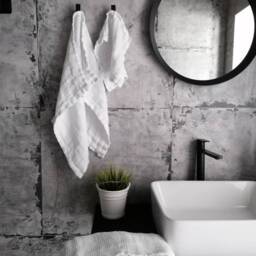 100% Linen Waffle Pure White Towel, Soft Hand Bath Towels, Heavy Weight Washcloth - thumbnail 3