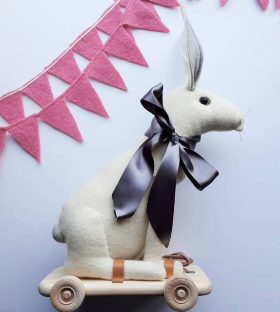 Pull Along Hare On Wheels - image 1