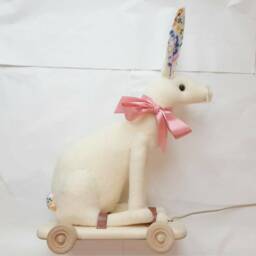 Pull Along Hare On Wheels - thumbnail 2