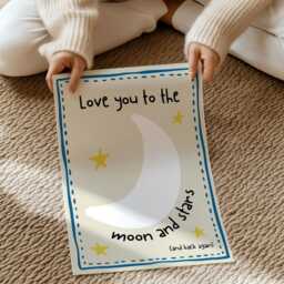 Love You To The Moon Print Sunshine Nursery Decor - Unframed - thumbnail 2