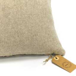 Vintage Cut Velvet Lumbar Pillow Cover, Beige Green Goldenrod Floral - thumbnail 4