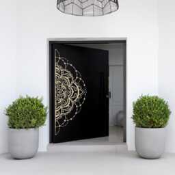 Half Mandala Wall Decal For Bedroom, Rental Friendly Art, Removable Boho Headboard Alternative - thumbnail 3