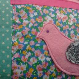 Dementia Adult Fidget Cushion Alzheimers Sensory Toy Pillow Activity Aid Sewing Therapy Fiddle Gift Nana Care Home Mother's Day Present Bird - thumbnail 2